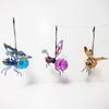 Handicraft Solar Iron Insect Pendant 3D Garden Insect Statue Exquisite LED Insect Light  Fence