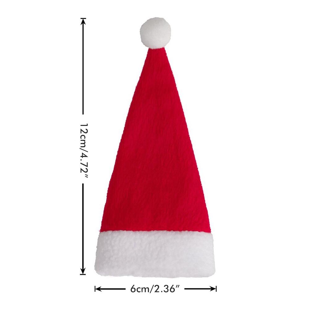 Brushed Cloth Santa Claus Costume Cutlery Holder Durable Cutter Fork Chopsticks Decoration for Party Wedding Dining
