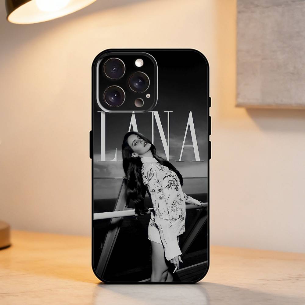 L-Lana Del R-Rey Etui Na Telefon Dla iPhone 17,16,15,14,13,12,11 Plus,Pro Max,XS,Miękki Silikon Czarna Pokrywa