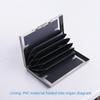 Accordion Card Holder with RFID Protection - 10 Slots for Cards and IDs, Stainless Steel