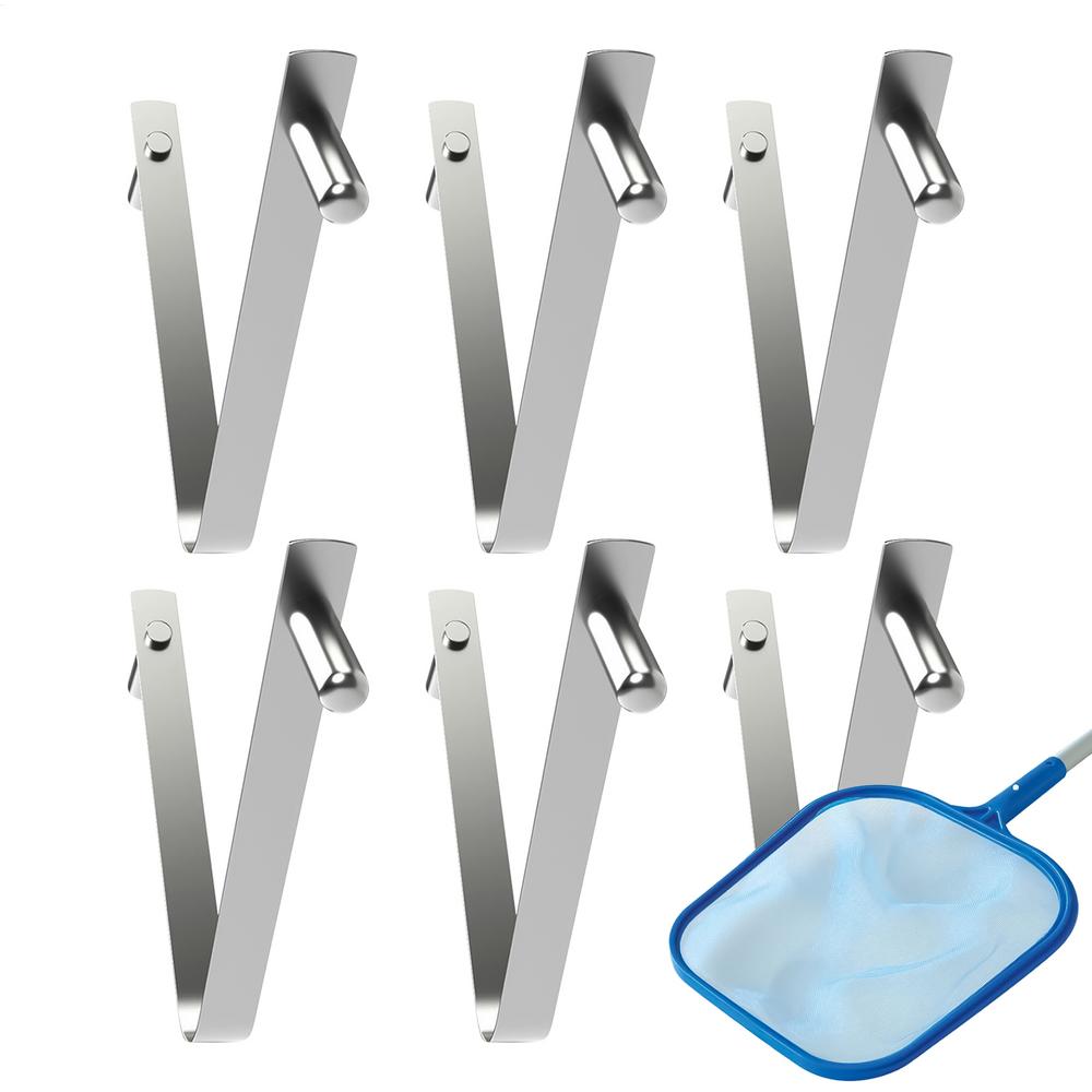Swimming Pool Butterfly Clip Replacement Stainless Steel Pool V Clip Telescopic Rod Replacement Parts For Vacuum Head Poles