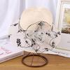 Summer women's organza flower pot hat outdoor UV protection sun hat British retro sun protection shade cool hat