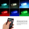 2Pcs Remote Control Car T10 5050 6LED RGB Clearance Light Silica Gel Bulb Lamps