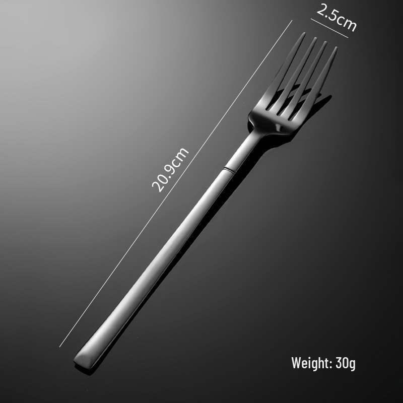 Four-Piece Stainless Steel Restaurant Knife, Fork, Spoon Set - Elegant Hotel Steak Tableware