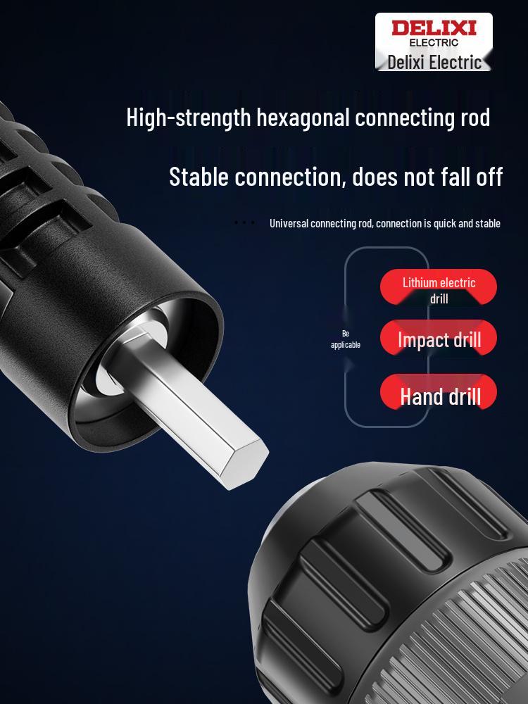 Delixi Electric Rivet Gun Conversion Head - Automatic Core-Pulling Drill Attachment