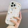 New Cream Shell Korean Style Ins White Small Floral Application iPhone11promax iPhone 11 Mobile Phone Case 11