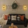 1 Set Modern Farmhouse Wall Decor, Rustic Wall Art Living Room Decor with Led Fairy Lights and Rose Flowers, Country Home Decor Gifts