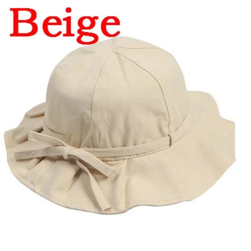 Women's Summer Fisherman's Hat Solid Color Cute Korean Versatile Japanese Sun Hat Sunshade Sweet Cute Bow Hat Trend Gifts