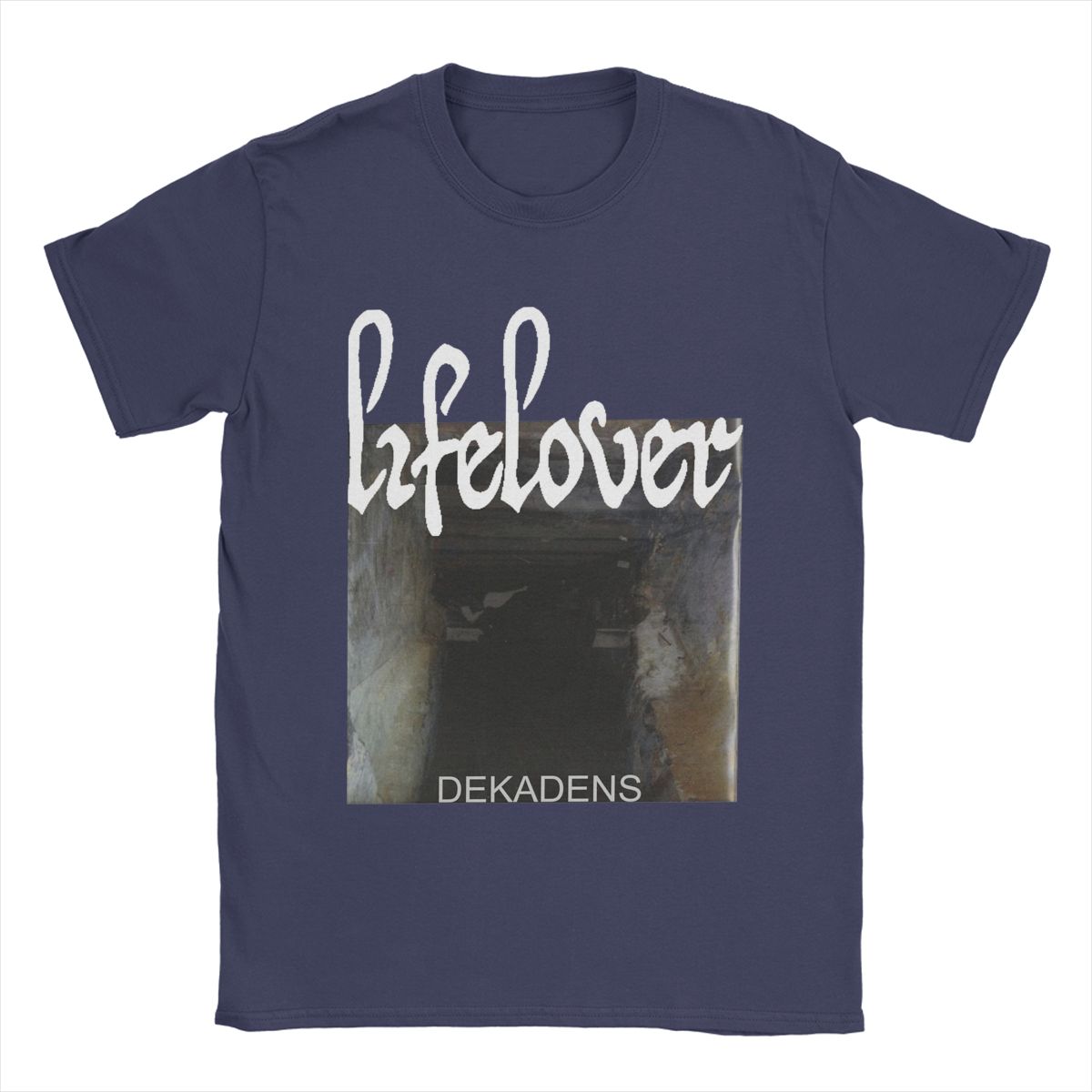 

Футболки Lifelover Dekadens Black Metal для чоловіків Унікальна футболка з 100% бавовни з круглим вирізом та коротким рукавом Ідея для подарунка Одяг XXXXL темно-синього кольору