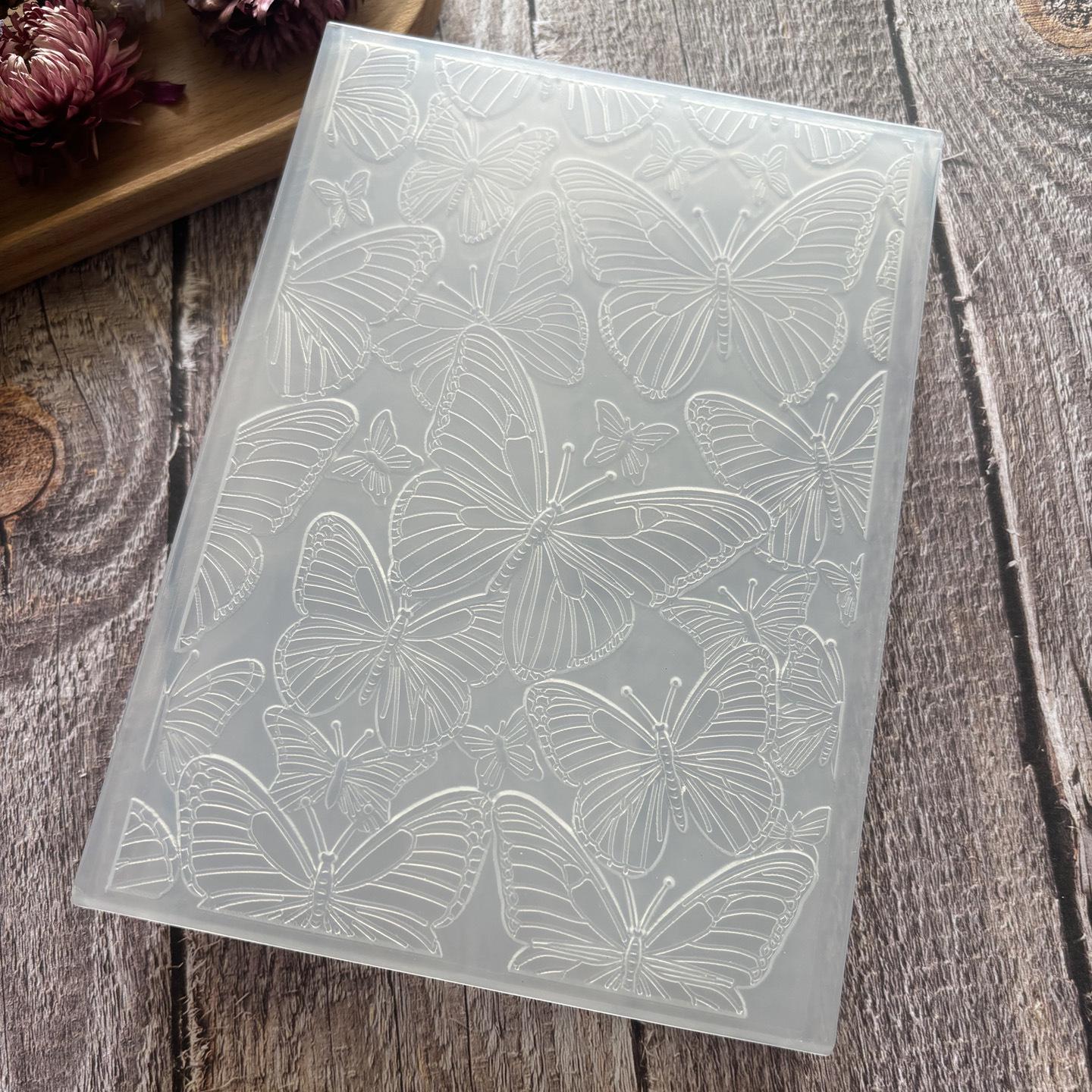 Butterfly Embossed 3D Texture Clip for Journals