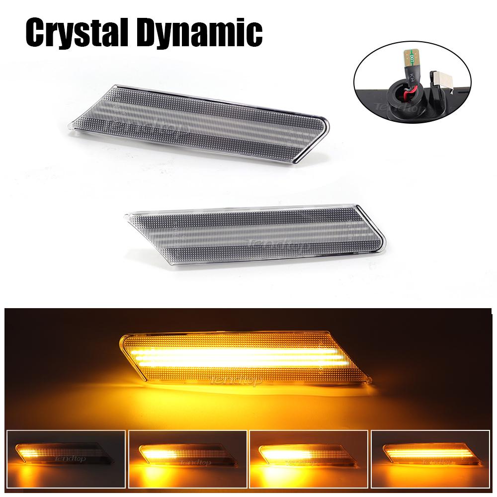 Led signal Dynamic Side Marker Lights for Porsche 997 911 Boxster 987 Spyder Cayman 987 Sport Flash Sequential Indicator Lamps