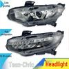 Fits 16-20 Honda Civic (10th Gen) LED Headlight Assembly.
