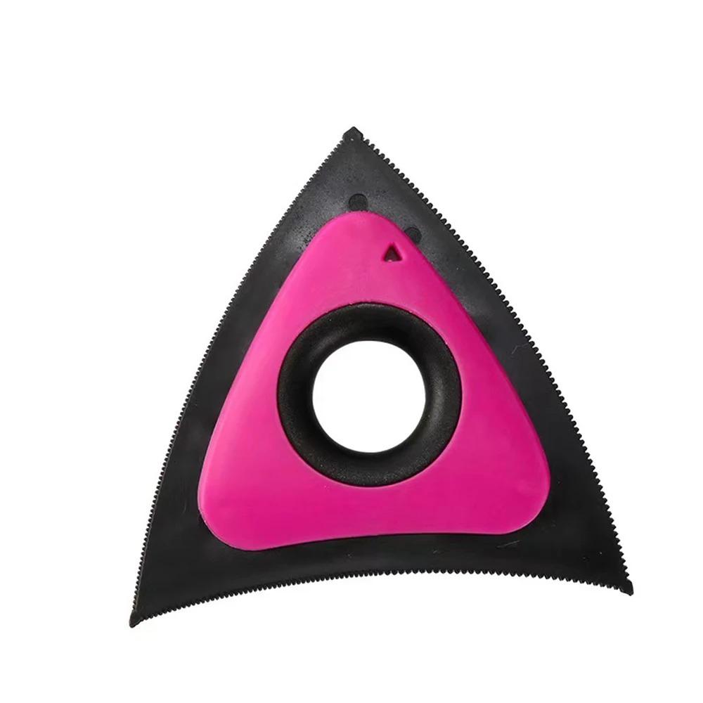 Durable PP Pet Hair Remover Reusable Triangular Hair Remover Brush TPR Removable Brush Triangular Hair Adhesive Household Use