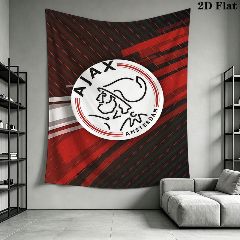 AFC Ajax Poster Wall Hanging Printed Fabric Blanket Decorative Tapestries for Bedroom Living Room Home Decor