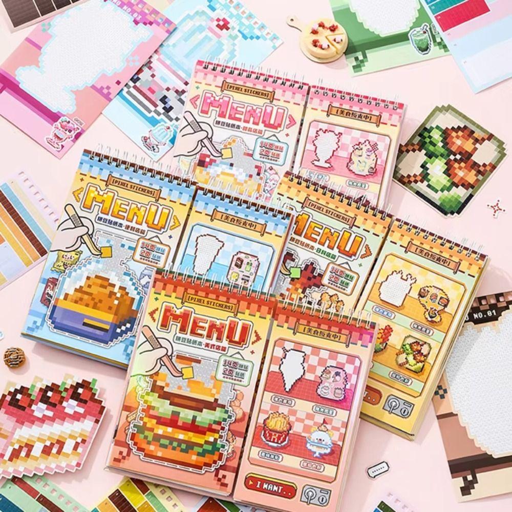 30pcs Stickers Bean Paste Stickers Spiral Bound Spiral Bound Album DIY Notebook
