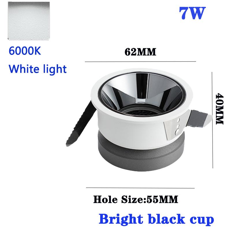 Modern LED Ceiling Spot light Downlight Indoor Lighting Recessed Round Spotlight For Commercial  Living Room Dining Bedroom COB