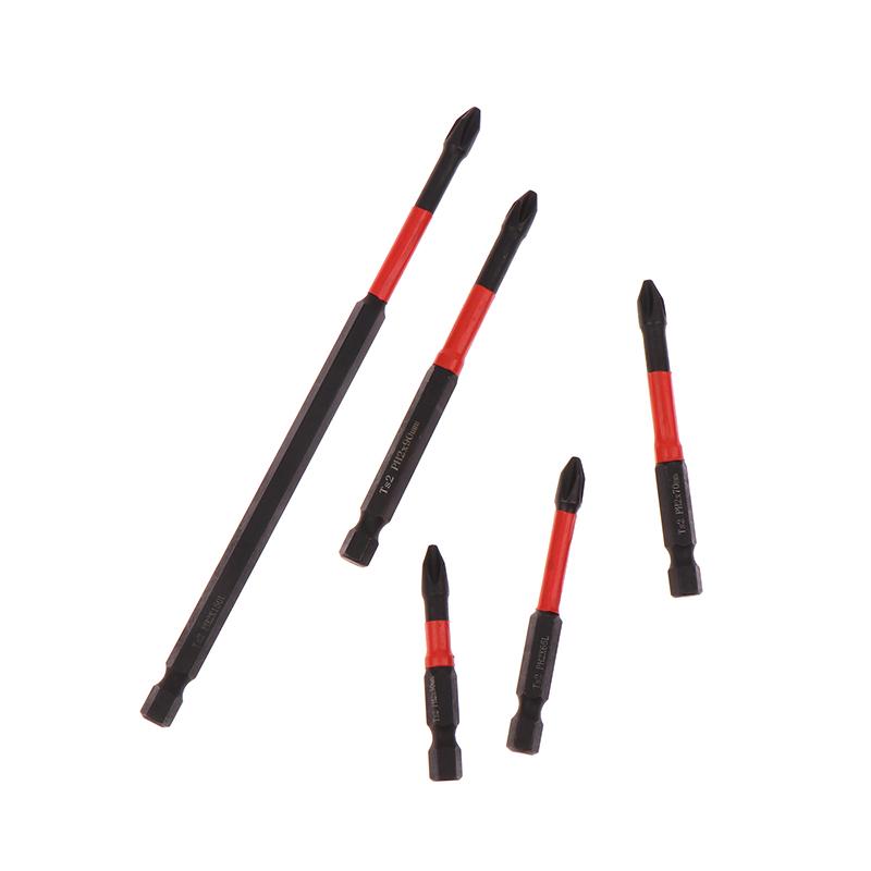 2Pcs Ph2 Impact Type Bit High Speed Steel Wear Resistance Separate Sell Separately Carpentry Power Tool Part