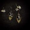 Fairy Style Plant Flower Resin Earrings With Copper Material For Gift And Daily Wear