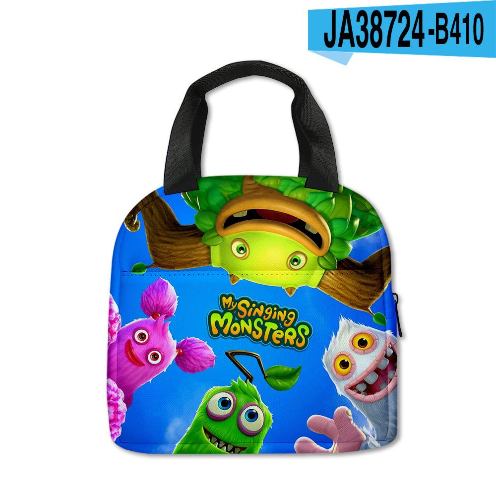 New My Singiing Monsters Lunch Bag For Primary And Secondary School Students
