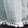 Lace Cafe Curtain, 59 Inch Length 2 Panels Set Short Cabinet Curtain, Farmhouse Rustic Under Desk Privacy Drape for Bathroom Kitchen