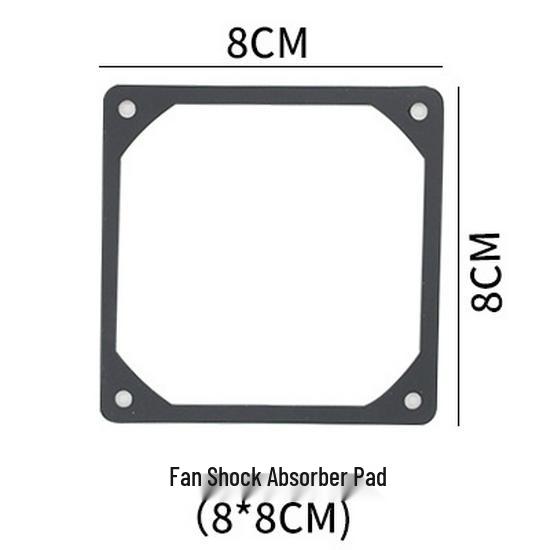 

Silicone Vibration Dampening Gasket for 8-14cm Fans – Noise Reduction Rubber Pad