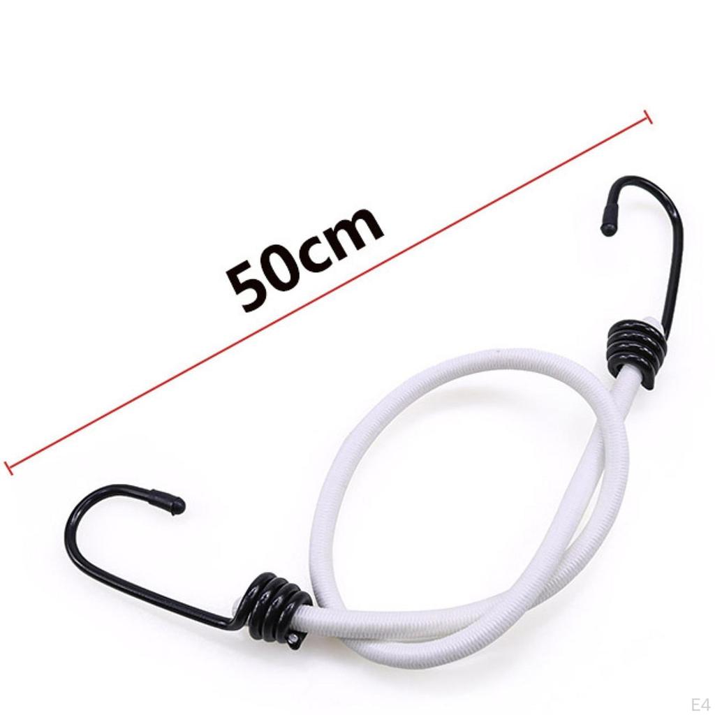 4 Pieces Mini Bungee Cord Small Strap Elastic Rope with Hooks for Trucks