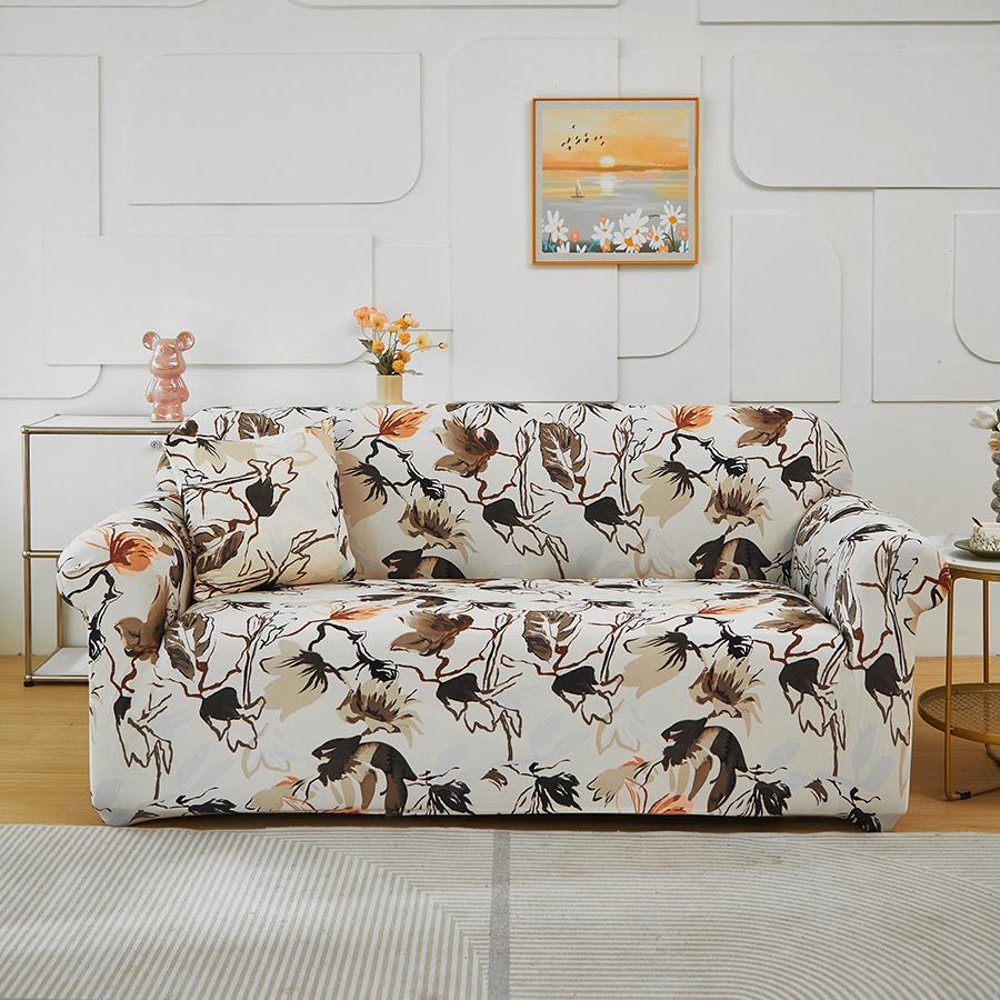 1 PC Elastic Sofa Cover Stretch Sofa Cover For Living Room Protector Removable Washable Slipcover Easy To Install & Remove