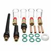 Glass Welding Cups TIG Gas Lens Kit For TIG Welding Professional Welding Projects Kit Welding Nozzle Short Gas Lens Chucks