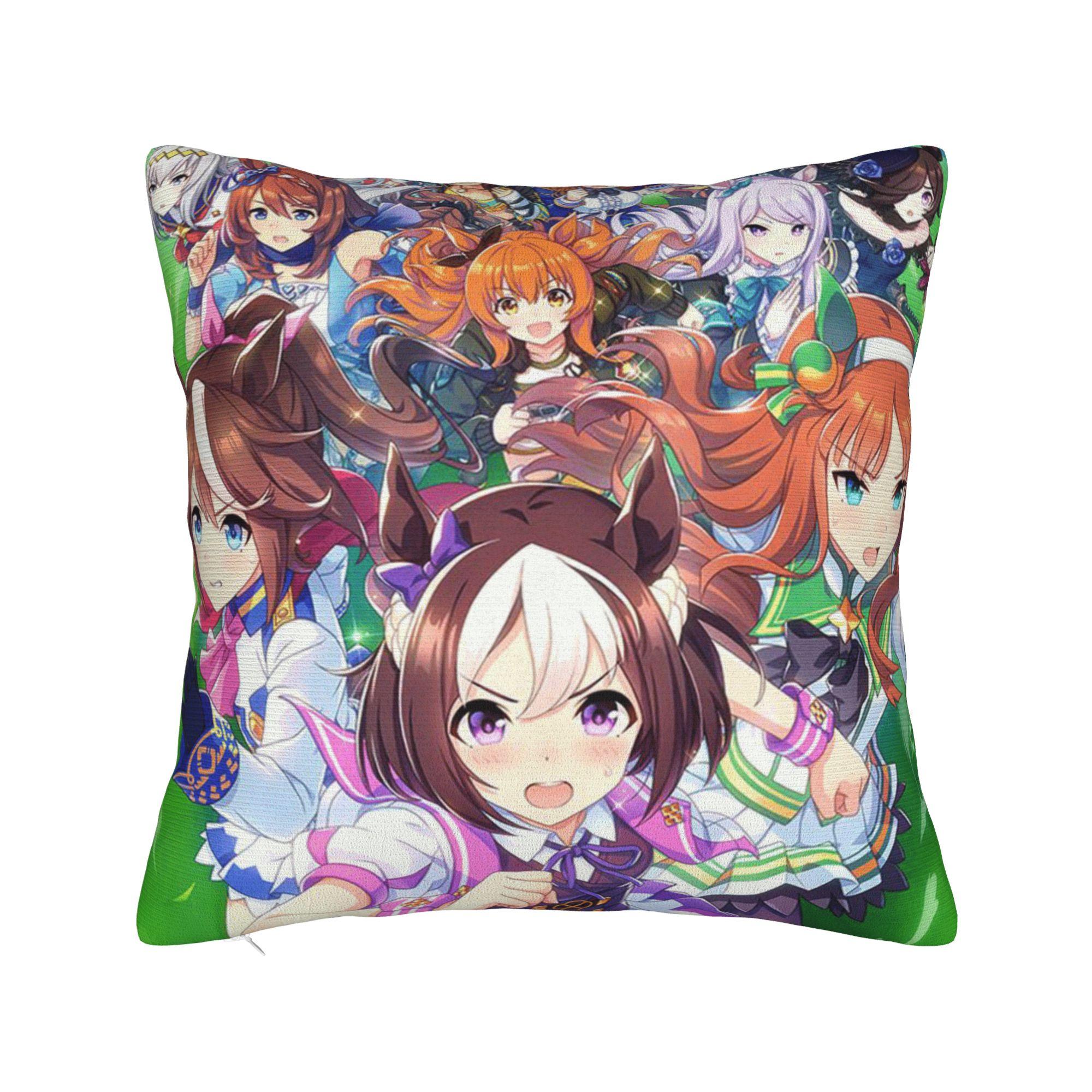 Наволочка Umamusume Модная Наволочка Для Дивана Домашний Декор Удобные Наволочки Подарок 20x20Inch