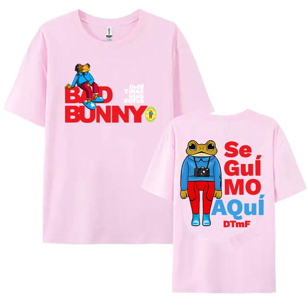 

Se Guí Mo AQuí DTMF Printing Tshirt Debí Tirar Más Fotos Bad Bunny Tshirts Women Men Clothes Summer Cotton High Quality Tee Top 2XL