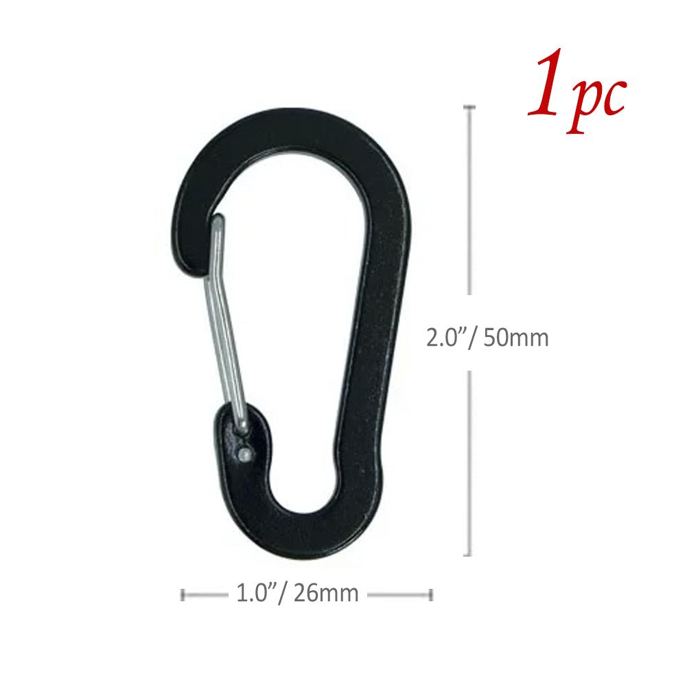 1/6/12pcs Aluminum Carabiner Clip Keychain Carabiners Lock Buckle Snap Outdoor Multi Tool Backpack Camping Hiking Fishing Hook