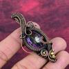 Rainbow Mystic Topaz Pendant Copper Wire Wrapped Jewelry Dainty Gemstone Pendant