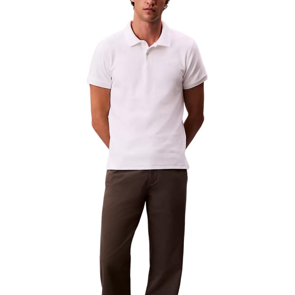 Calvin Klein Comfortable Slim Fit Versatile Short Sleeve Polo Shirt Men tops 4LC251G-YAF M