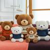 New Casual Sweater Bear Doll Children's Ragdoll Gift Sweater Teddy Bear Doll Plush Toy