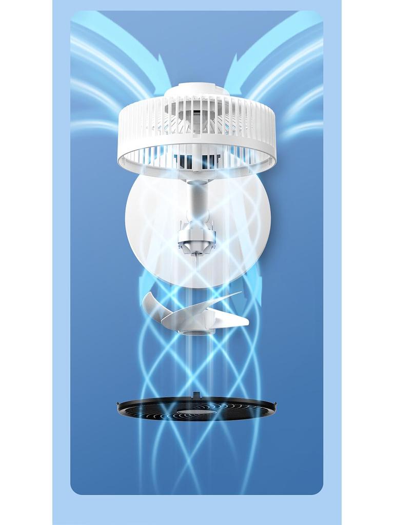Silent Dual-Use Electric Fan for Home - Table & Floor Model