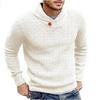 Men S Fitted High Neck Long Sleeve Pullover Knit Sweater