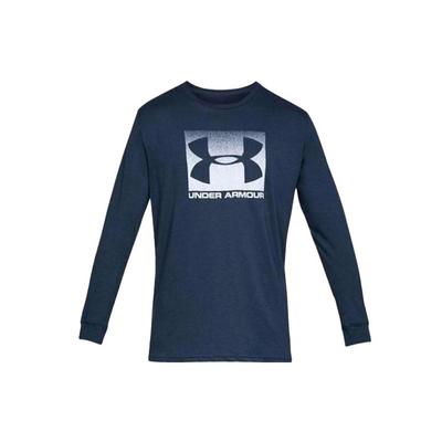 Logo Print Sports Crew Neck T-Shirt Men Tops Dark-Blue 1329586-408