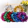 2Pcs Christmas Tree Pendant Wire Glitter Five-pointed Star Garland Home Decoration with Pull Flower Zipper Leaf