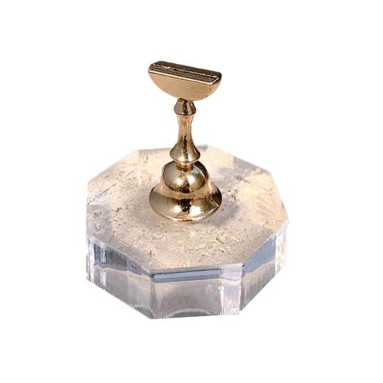 Manicure Support Magnetic Tips Easy Cleaning Finger Compact Nail DIY Design Practical Holder Supplies