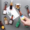 Kreative Flaschenöffner Bier Whiskey Korkenzieher Magnetische Kühlschrankaufkleber Dekorationen PP-Material für Zuhause Küche To