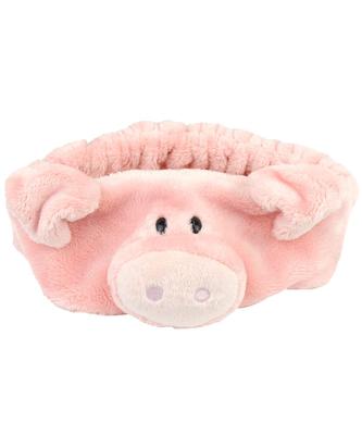 NICI Niki Fluffy Waschen Ihr Perfekt zum Bleiben bei Rosa Rosa Haarband, Entspannen, Make-up, Gesicht, Zuhause, Tier, Schwein, Schwein, Geschenk, Präsent,