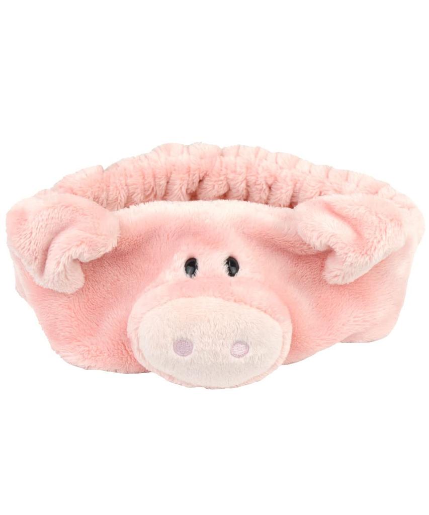 NICI Niki Fluffy Washing Your Perfect for Staying at Pink Pink Hairband, Relaxing, Makeup, Face, Home, Animal, Pig, Pig, Gift, Present,