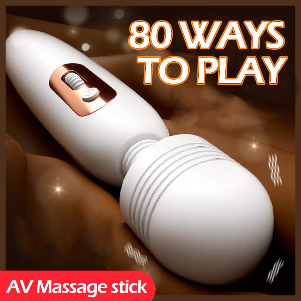 Adult Toy for Women AV Massage Stick 360 Rotation Vibrator G Spot Clitoris Double Stimulation Vagina Massager Female Adult Goods