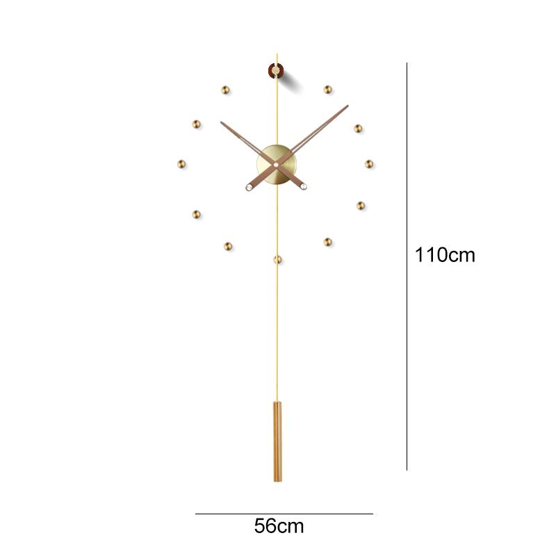 Hiszpania Duży Zegar Ścienny Nowoczesny Design Metalowy Luksusowe Zegary Ścienne Zegary DIY Wystrój Domu Cichy Salon Orologi Da Parete Prezent