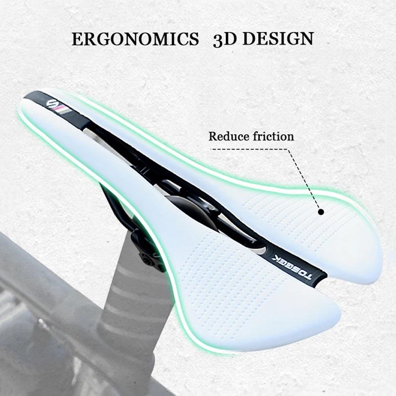 /ODM TOSEEK Bicycle Saddle Racing MTb Road Mountain Bike Seat Hollow Ergonomics Bike Seat Cushion Cycling Saddle Accessories