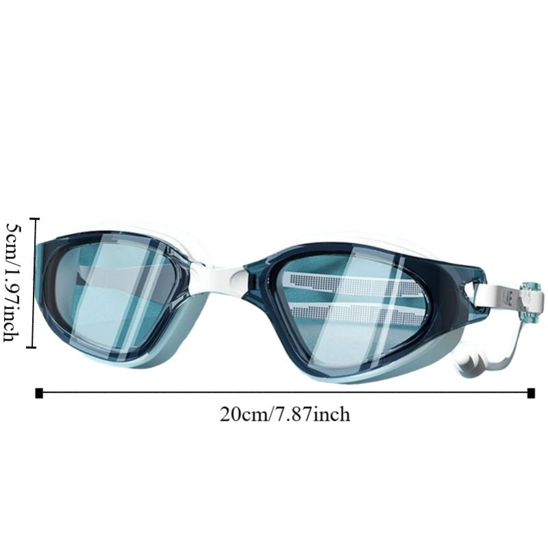 With Nose Clip Silicone Swim Cap Anti-fog Diving Eyewear Adult Swimming Goggles Set  Water Sports