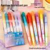 Creative Double-Ended Fluorescent Highlighter Pen - Large Capacity, Vibrant Colors, Ideal for Students and Gifts