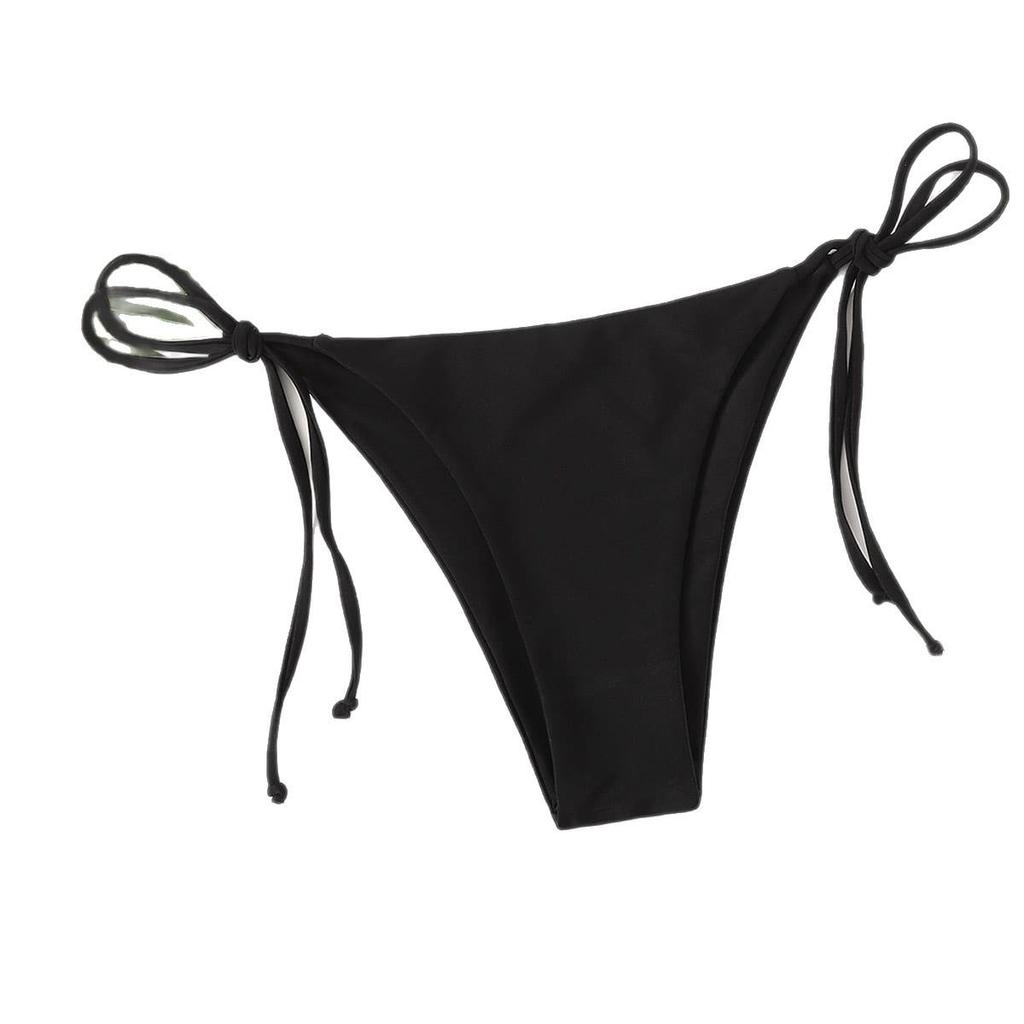 European-American Women's Fashion Beach Leggings: Solid Color, Sexy Lace-Up Design