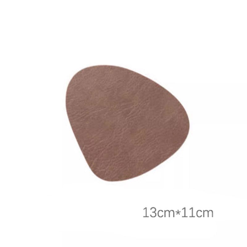 

1 шт. Подставки из коровьей кожи Противоскользящие подкладки для чашек Теплоизоляция Многоразовый коврик для кружки Декор для обеденного стола Кухонная посуда Посуда для напитков