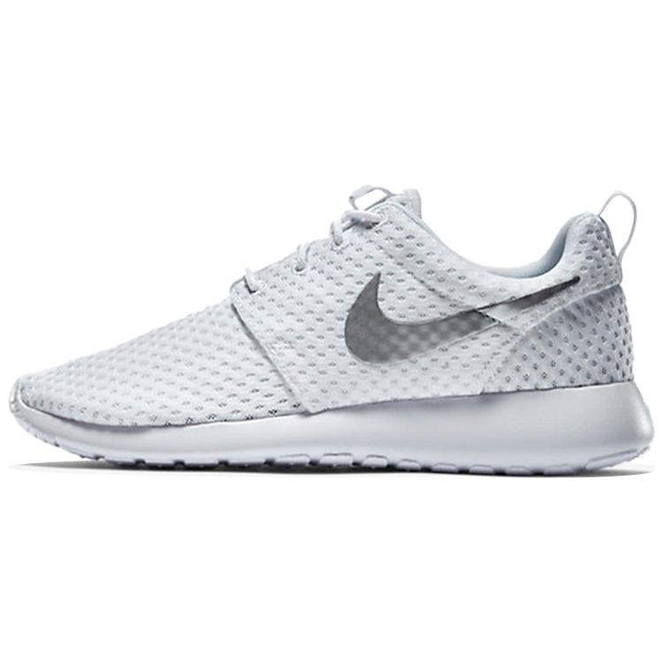 (WMNS) Nike Rosherun BR White Metallic Women s 724850-100 EU 36.5